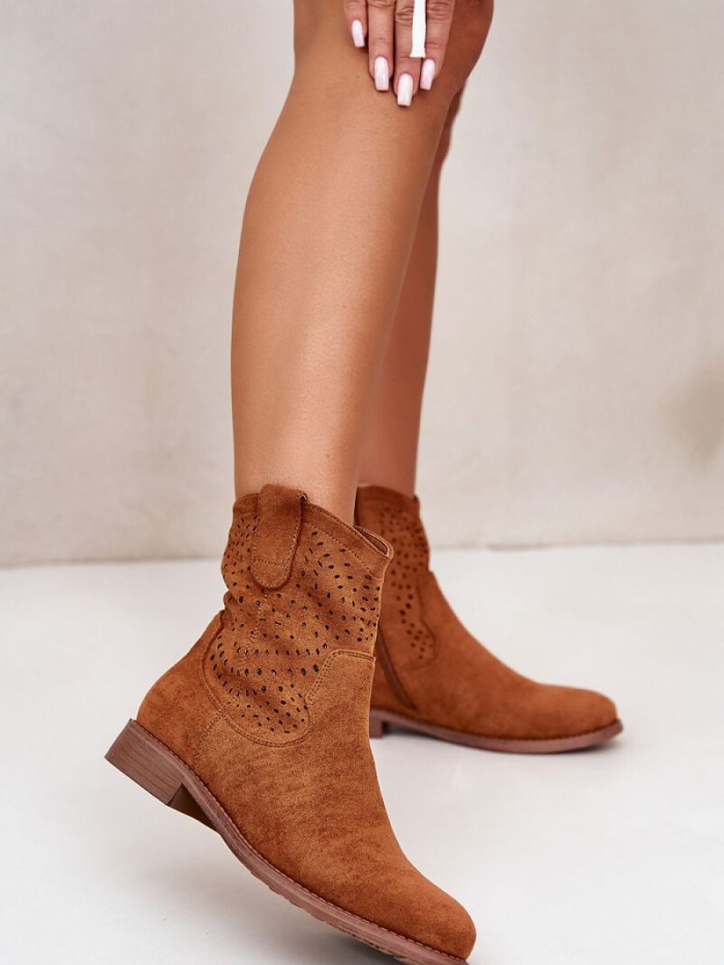 Botki Model S.Barski HY42-135 Camel - Step in style