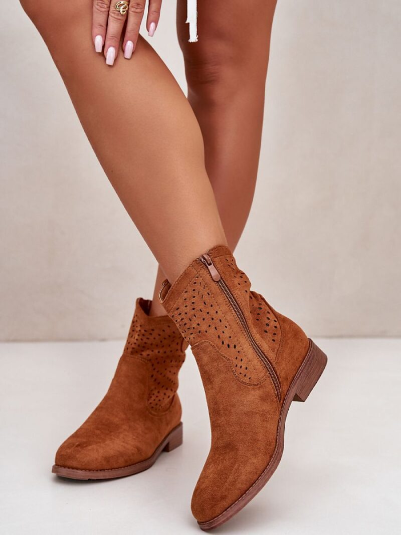 Botki Model S.Barski HY42-135 Camel - Step in style - obrazek 2
