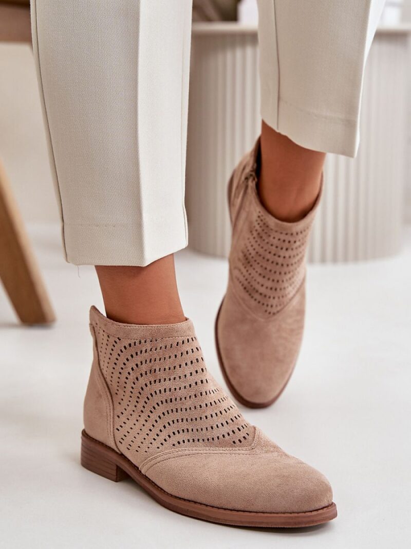 Botki Model S.Barski HY42-076 Beige - Step in style