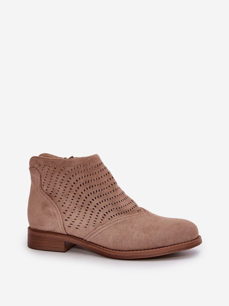Botki Model S.Barski HY42-076 Beige - Step in style - obrazek 2
