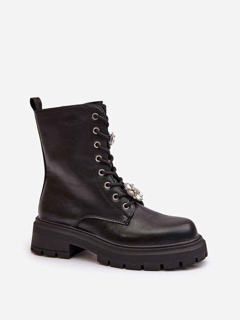 Workery Model Kristines LQ-122 Black - Step in style - obrazek 2