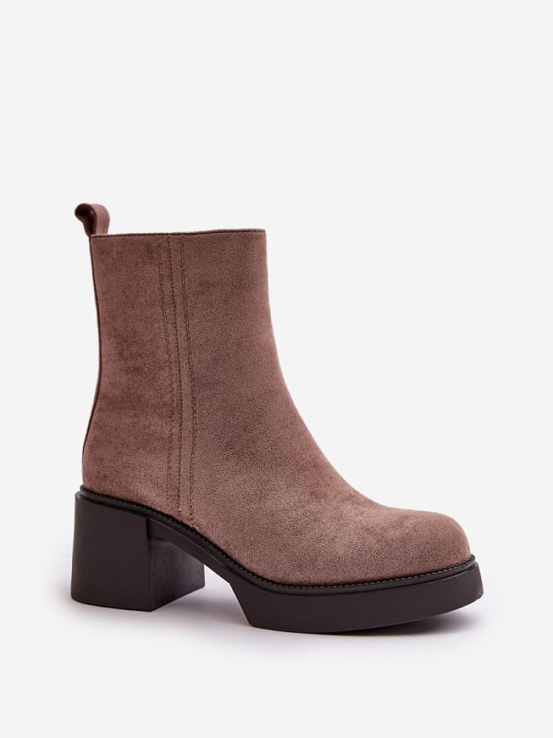 Botki Model Meriluna YK39P Dark Beige - Step in style - obrazek 2