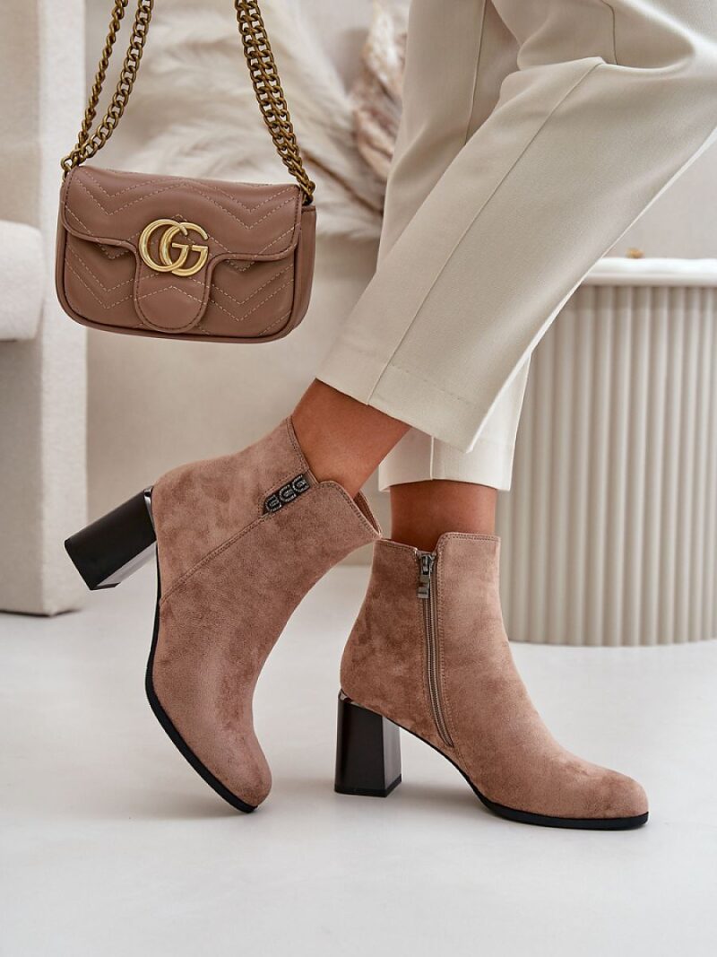 Botki Model Erillia JC103 Brown - Step in style - obrazek 3