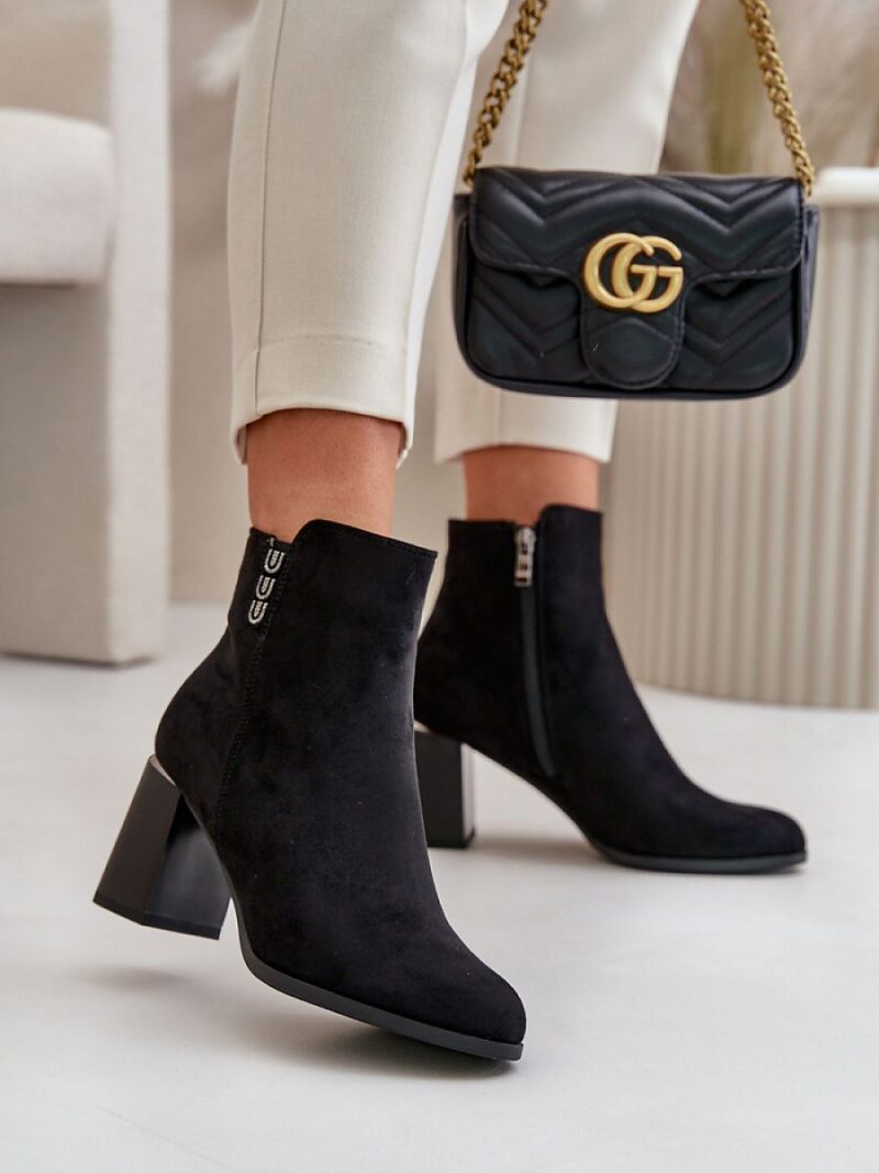 Botki Model Erillia JC103 Black - Step in style