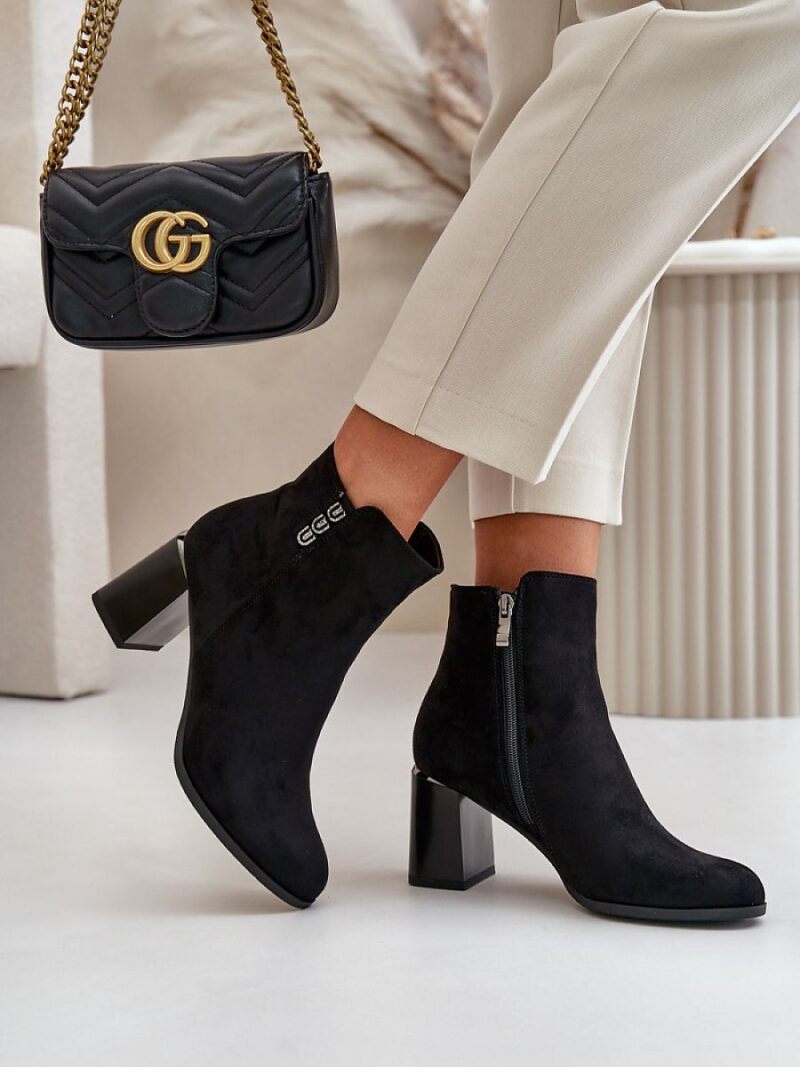 Botki Model Erillia JC103 Black - Step in style - obrazek 3