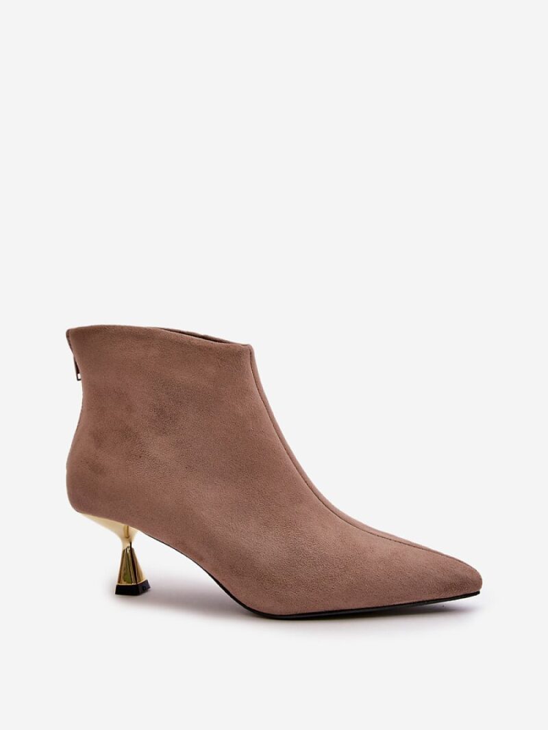Botki Model Terlena GP13 Dark Beige - Step in style - obrazek 2