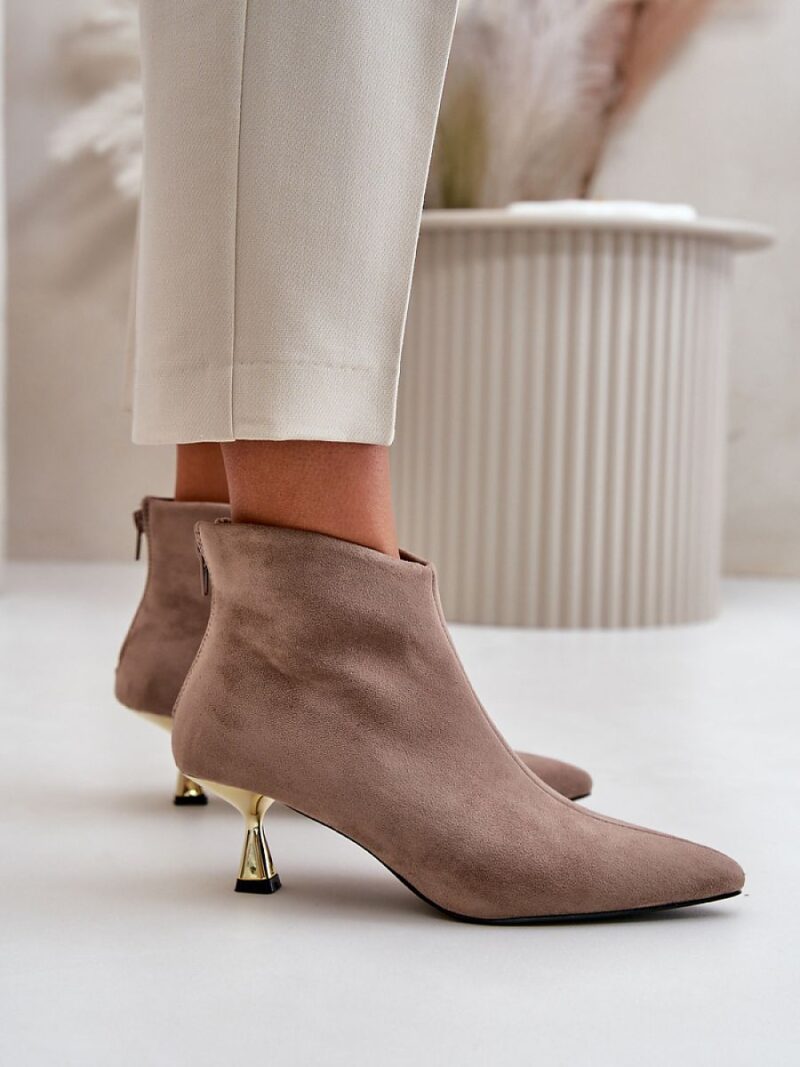 Botki Model Terlena GP13 Dark Beige - Step in style - obrazek 3