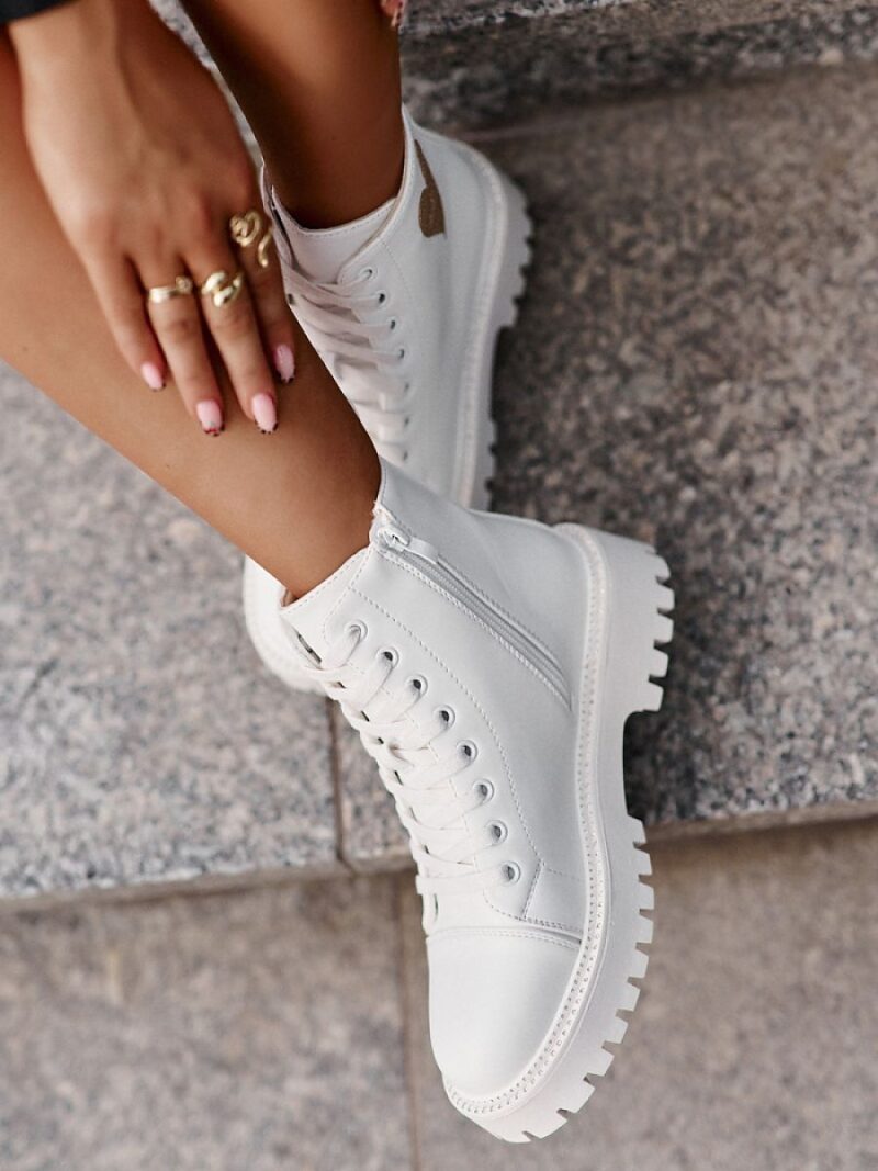 Botki Model Obeena 9681A White - Step in style - obrazek 3