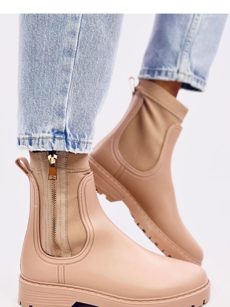 Kalosze damskie sztyblety BELOW BEIGE - Inello