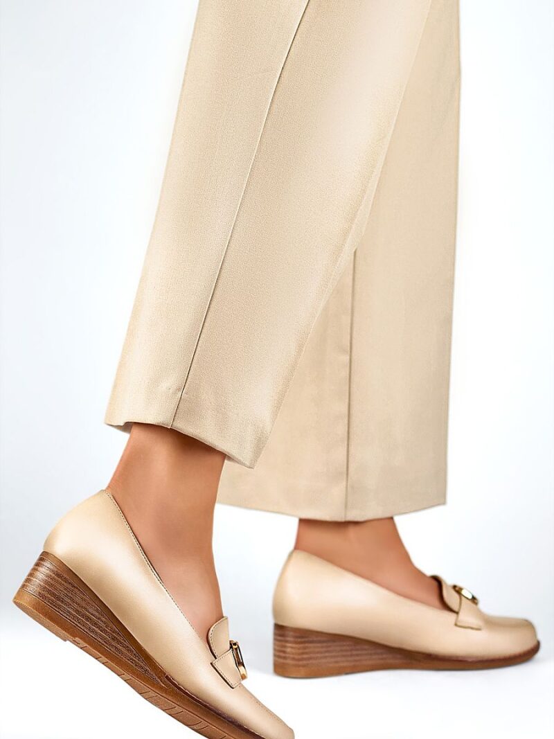 Półbuty Model 24-58286BE Beige - PRIMO - obrazek 2