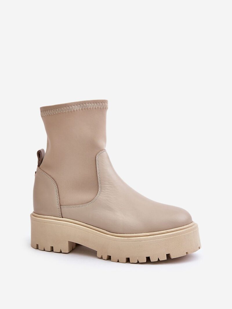 Botki Model Zazoo 2947 Beige - Step in style - obrazek 2