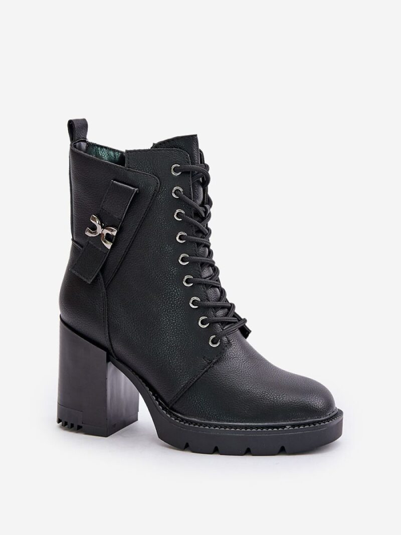 Botki Model Ivarisse ASA254-3 Black - Step in style - obrazek 2