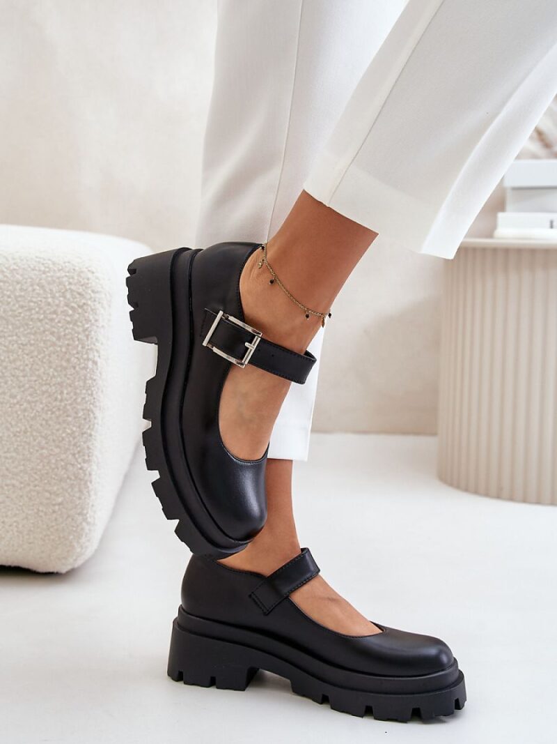 Półbuty Model Plikuria 1813 Black - Step in style - obrazek 3