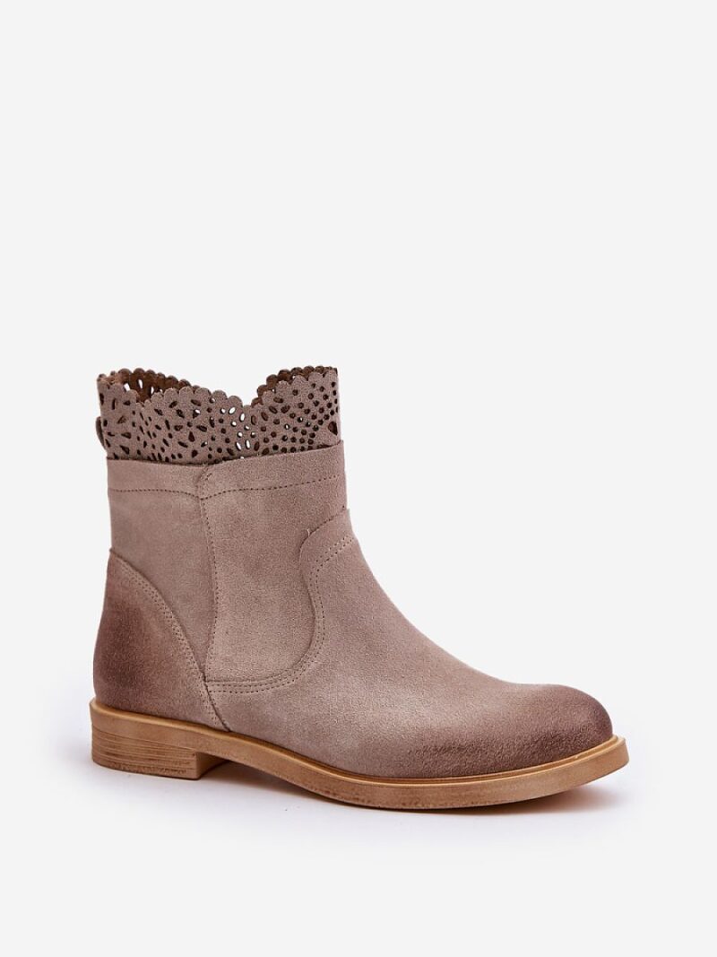 Botki Model Lewski 3624 Cappuccino - Step in style - obrazek 2