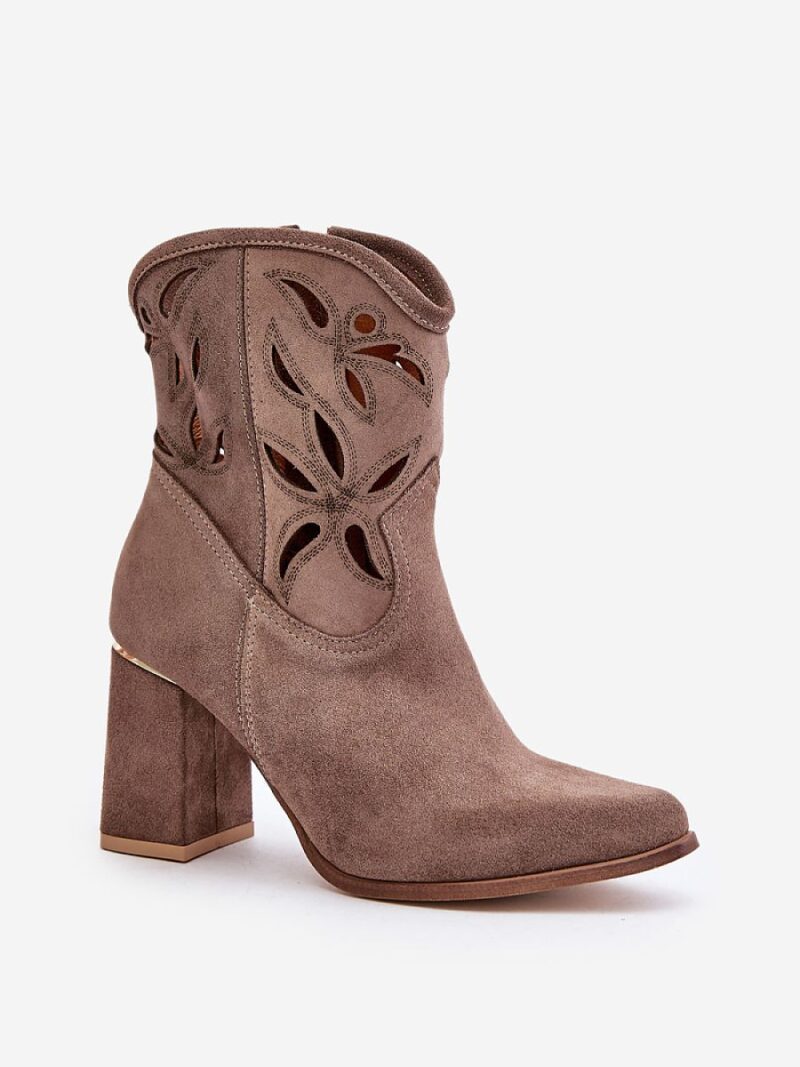 Botki Model Lewski 3629 Dark Beige - Step in style - obrazek 2