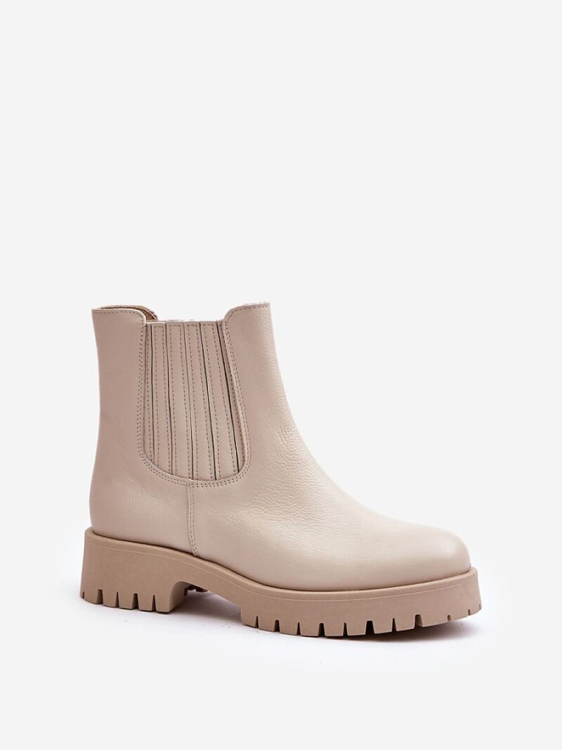 Botki Model Lewski 3611 Light Beige - Step in style - obrazek 2