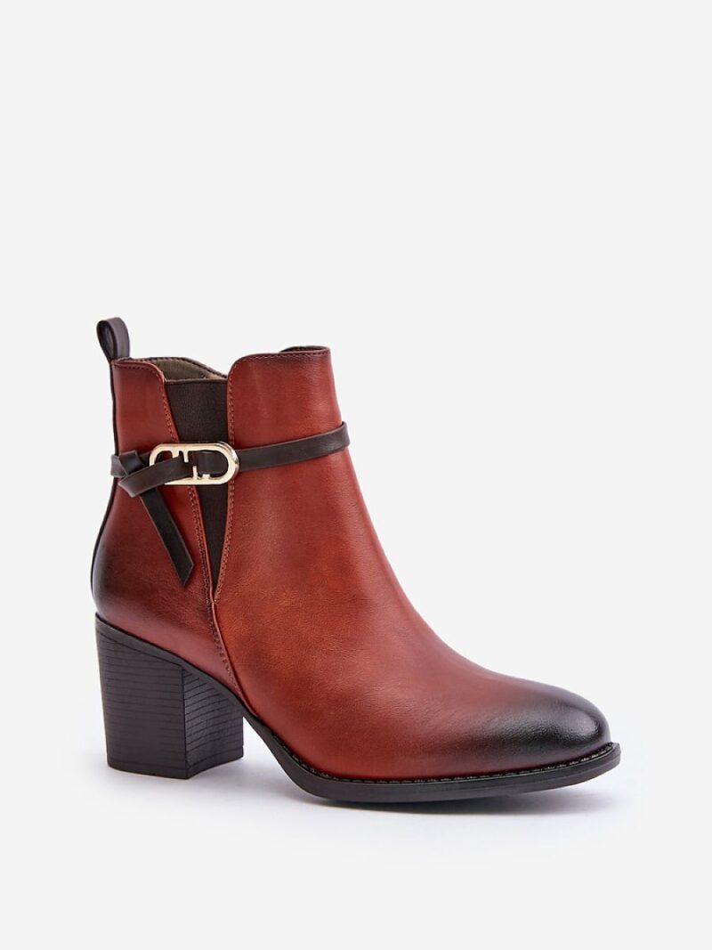 Botki Model Zinithia ASA250-2 Brown - Step in style - obrazek 2