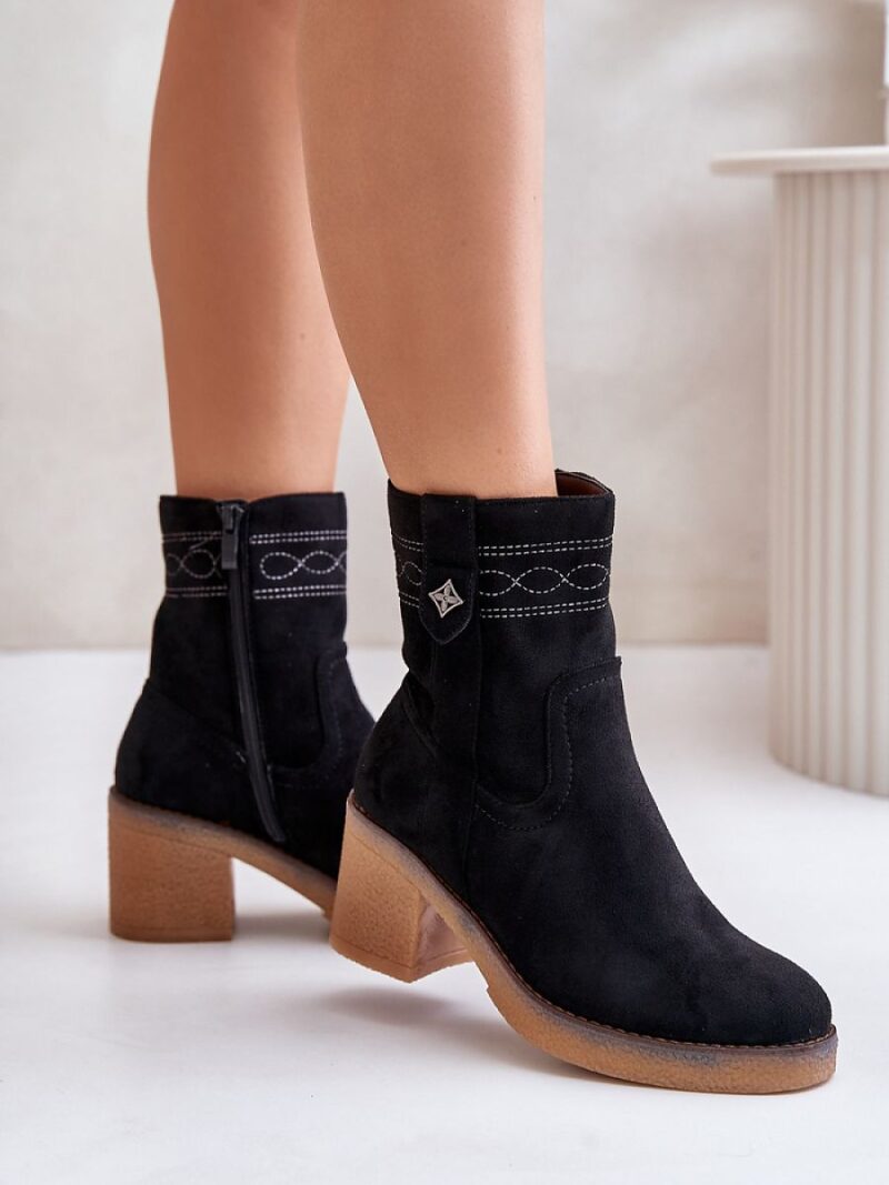 Botki Model Vailia RMR2460-21 Black - Step in style - obrazek 3