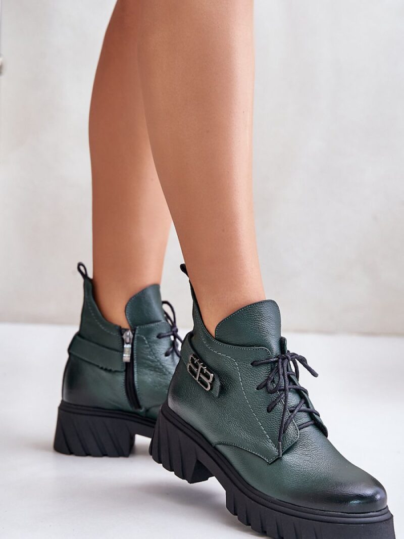 Botki Model Zazoo 60483 Dark Green - Step in style - obrazek 3