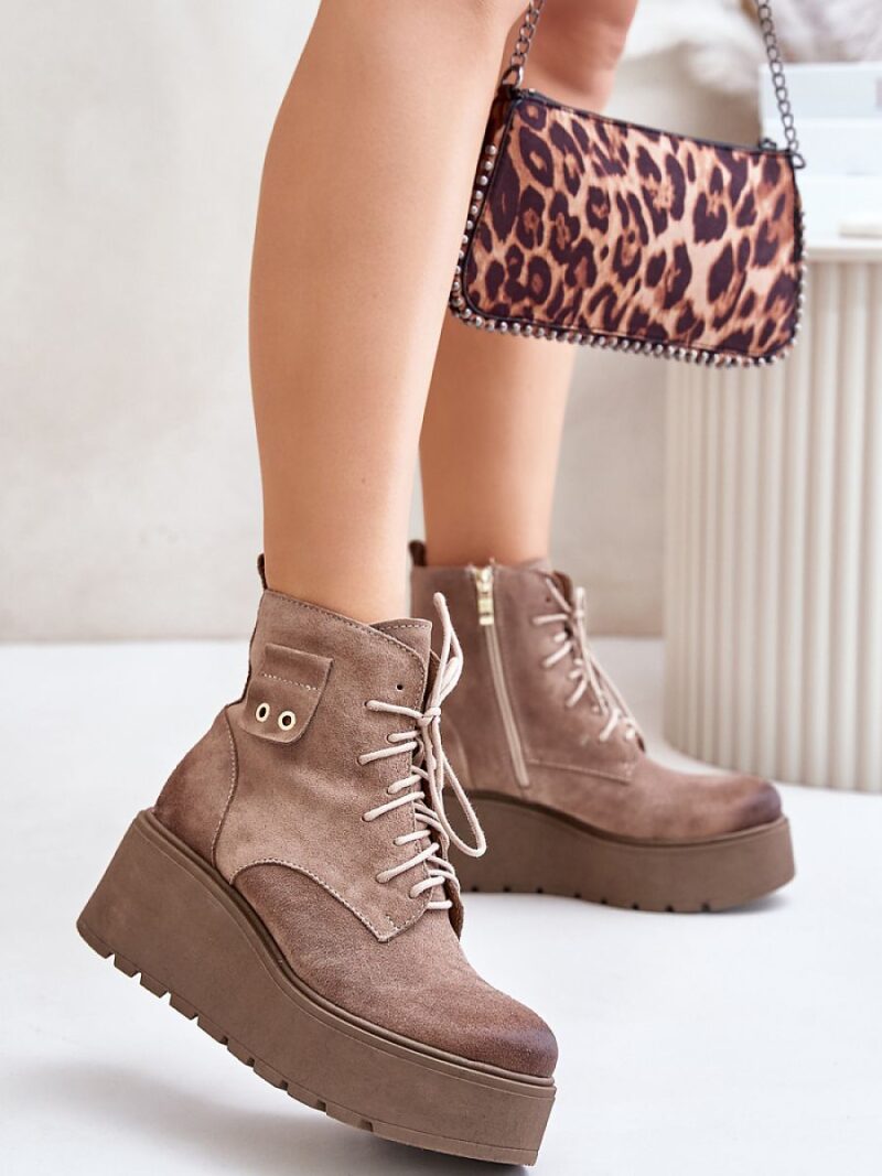 Botki Model Zazoo 60499 Beige - Step in style