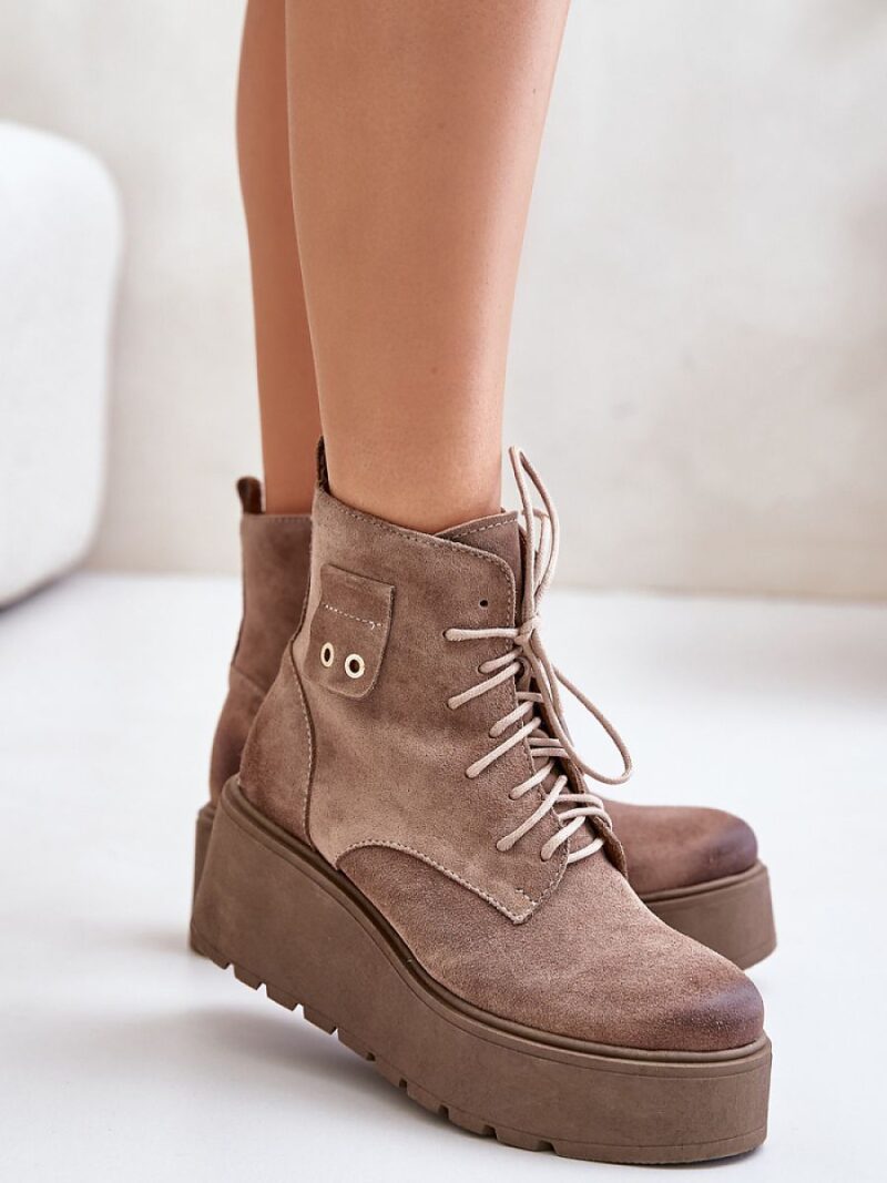 Botki Model Zazoo 60499 Beige - Step in style - obrazek 3