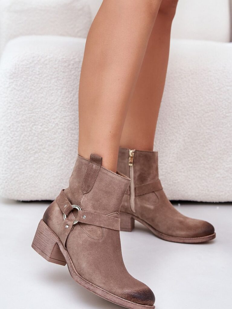 Botki Model Zazoo 60477 Beige - Step in style