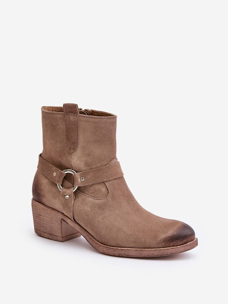 Botki Model Zazoo 60477 Beige - Step in style - obrazek 2