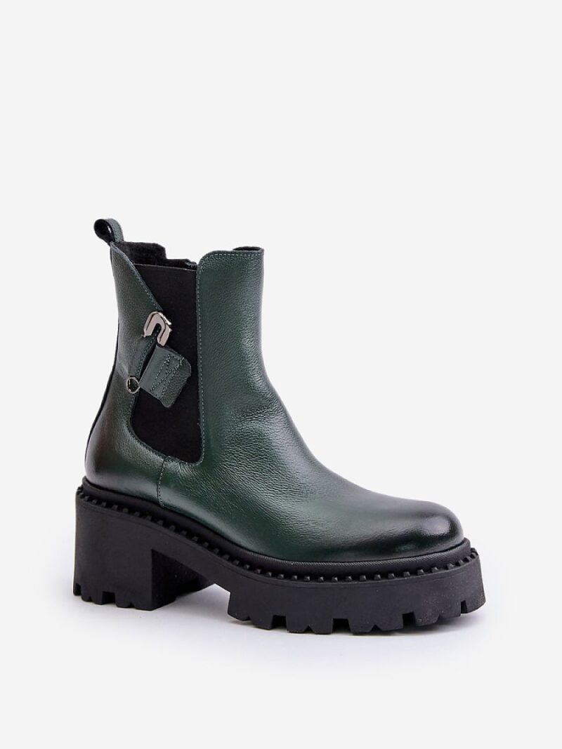 Botki Model Zazoo 60490 Dark Green - Step in style - obrazek 2