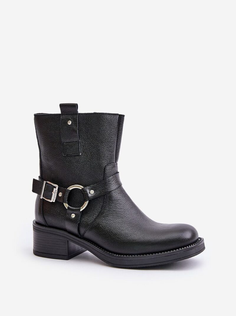 Botki Model Zazoo 60480 Black - Step in style - obrazek 2