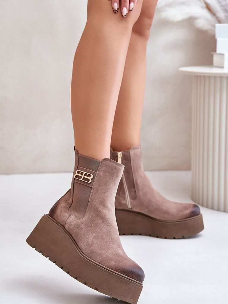 Botki Model Zazoo 60498 Beige - Step in style