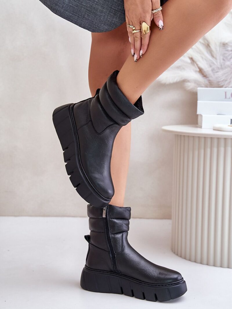 Botki Model Zazoo 60512 Black - Step in style - obrazek 3
