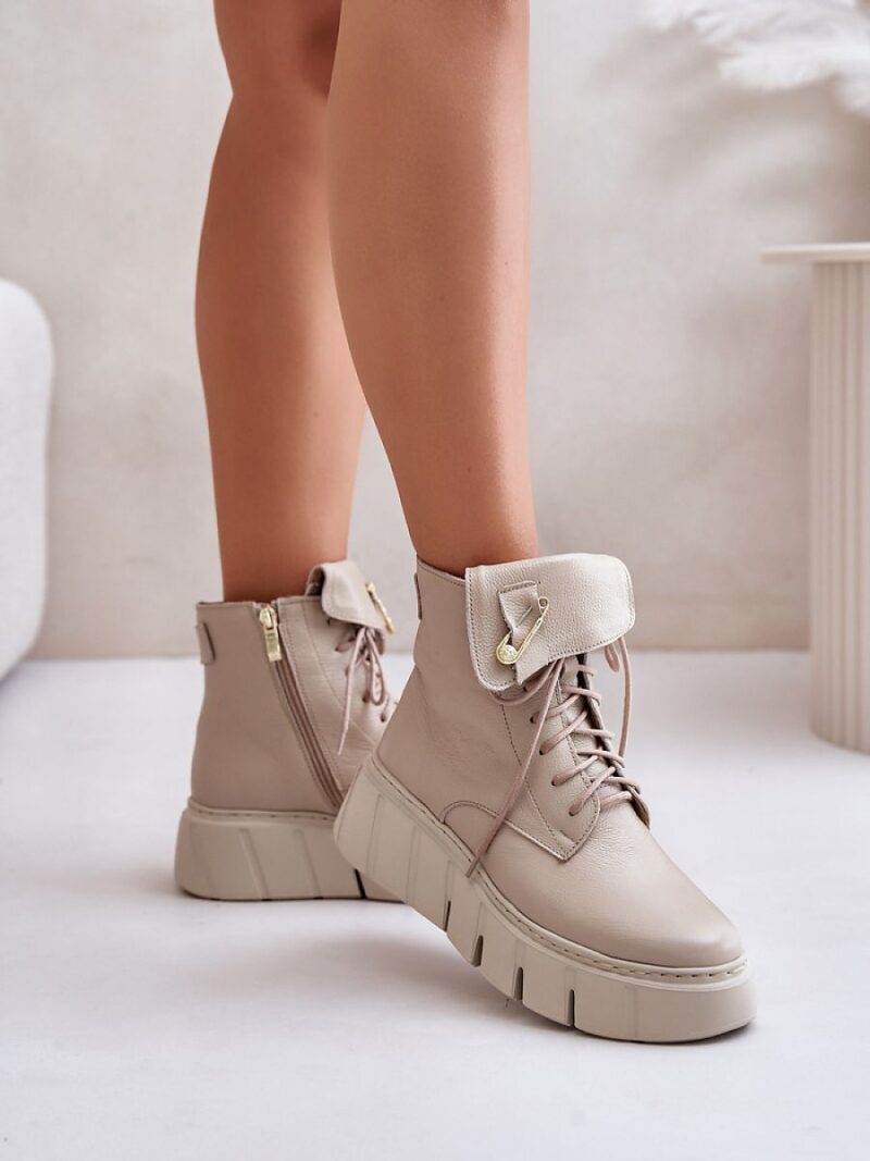 Botki Model Zazoo 60511 Beige - Step in style