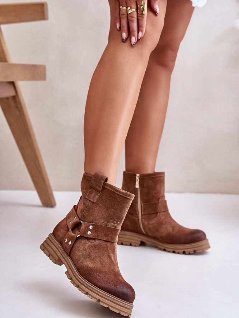 Botki Model Lewski 3610 Brown Zamsz - Step in style