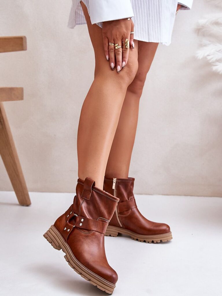 Botki Model Lewski 3610 Brown Skóra - Step in style