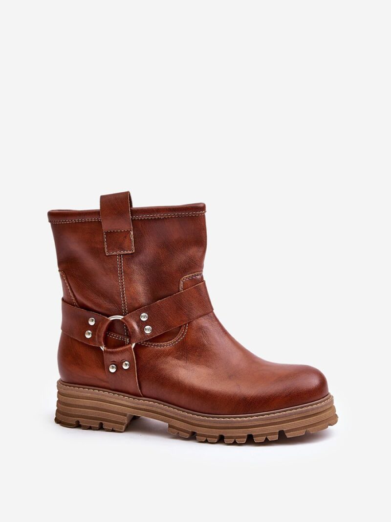 Botki Model Lewski 3610 Brown Skóra - Step in style - obrazek 2