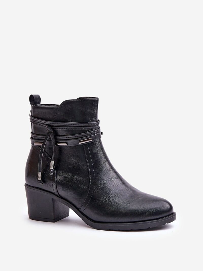 Botki Model Lobina ASA128-37 Black - Step in style - obrazek 2