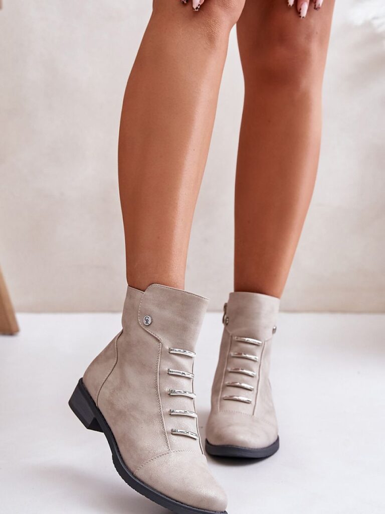 Botki Model Labise ASA62-16 Beige - Step in style