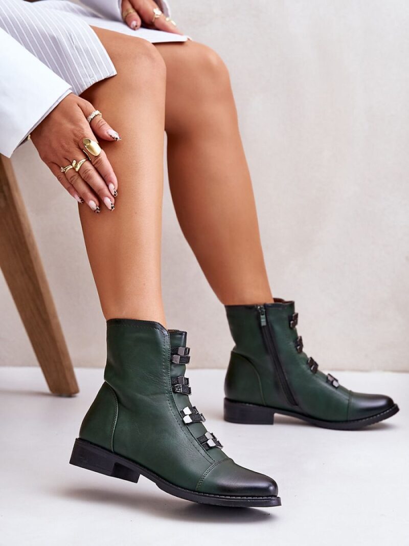 Botki Model Evalith ASA62-30 Green - Step in style - obrazek 3