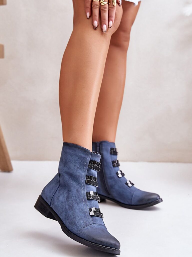 Botki Model Evalith ASA62-30 Blue - Step in style
