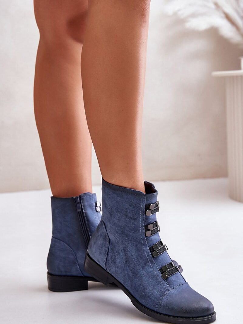 Botki Model Evalith ASA62-30 Blue - Step in style - obrazek 3