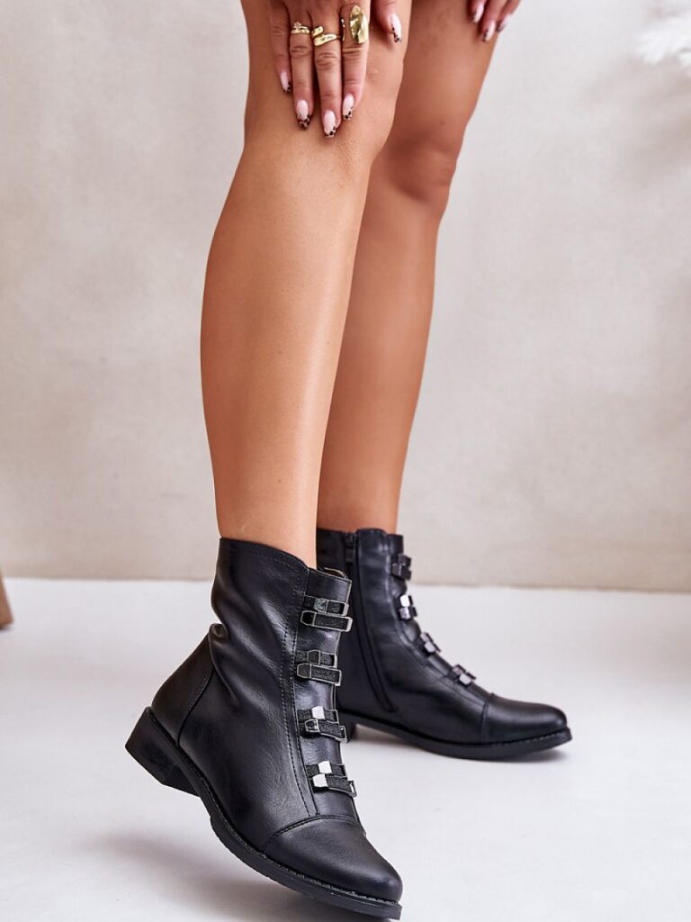 Botki Model Evalith ASA62-30 Black - Step in style