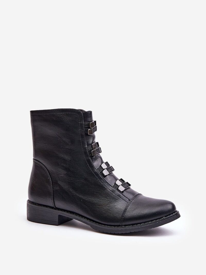 Botki Model Evalith ASA62-30 Black - Step in style - obrazek 2