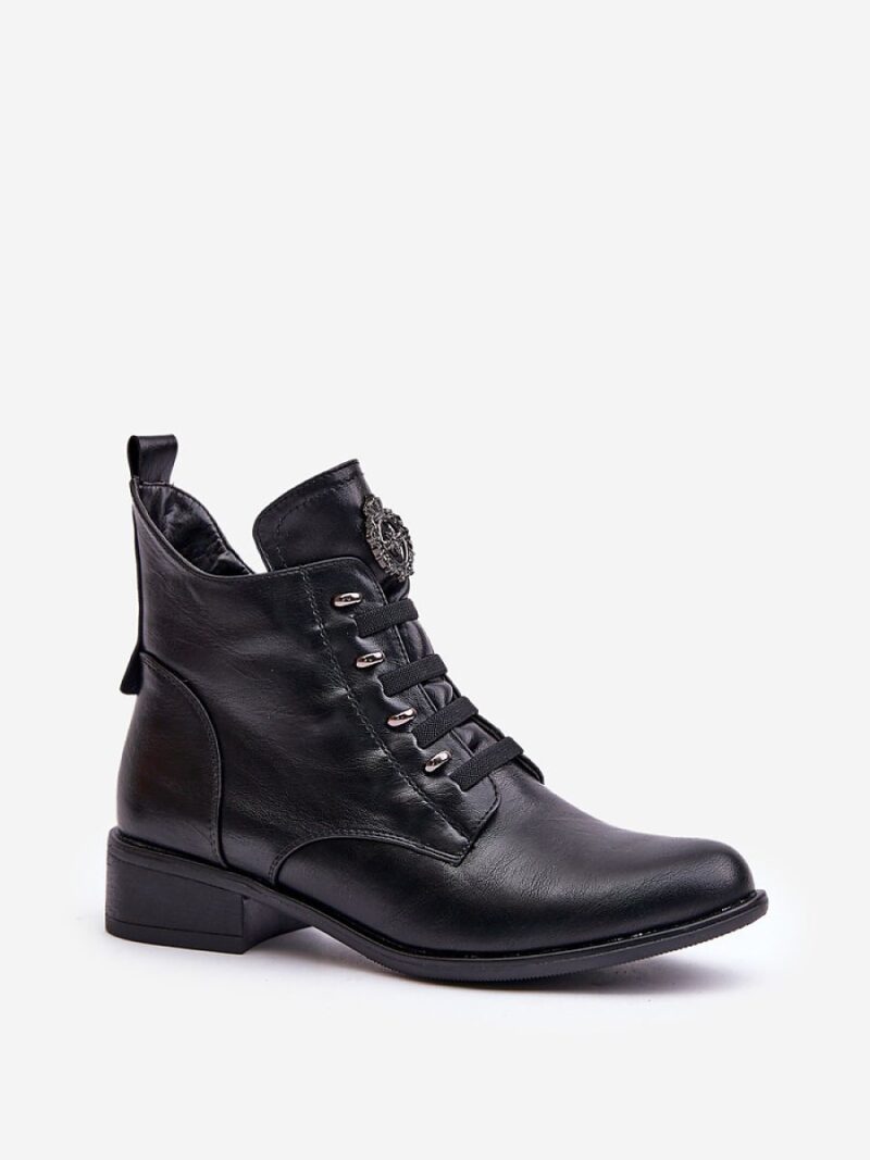 Botki Model Nevalia ASA198-21 Black - Step in style - obrazek 2