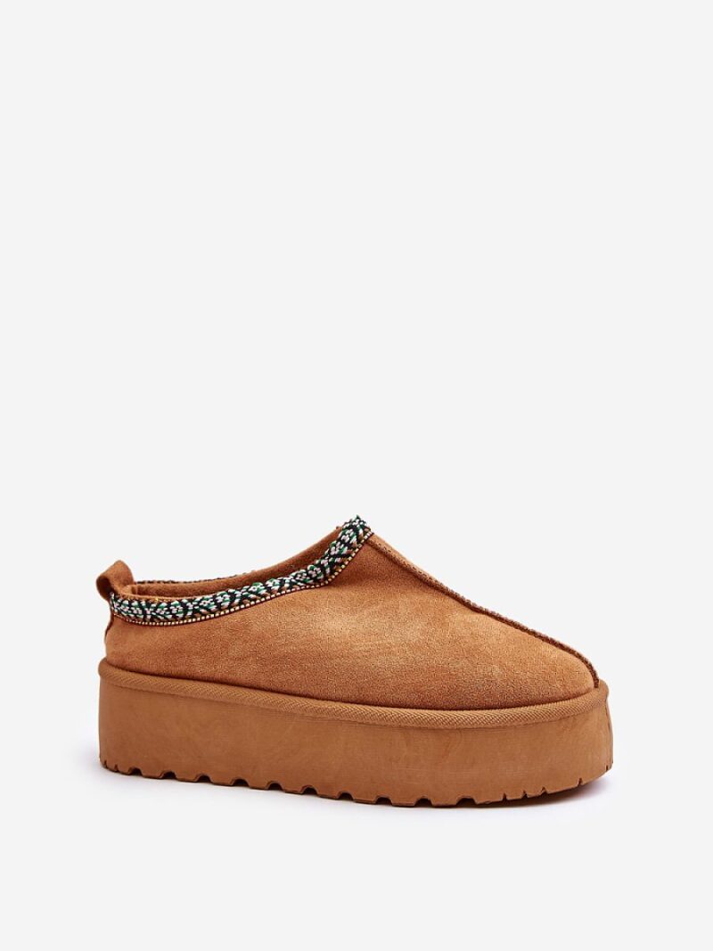 Kapcie Model Neroma 877-1 Camel - Step in style - obrazek 2