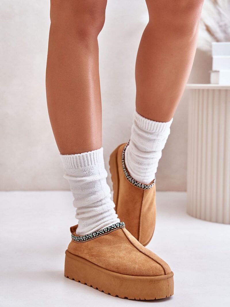Kapcie Model Neroma 877-1 Camel - Step in style - obrazek 3