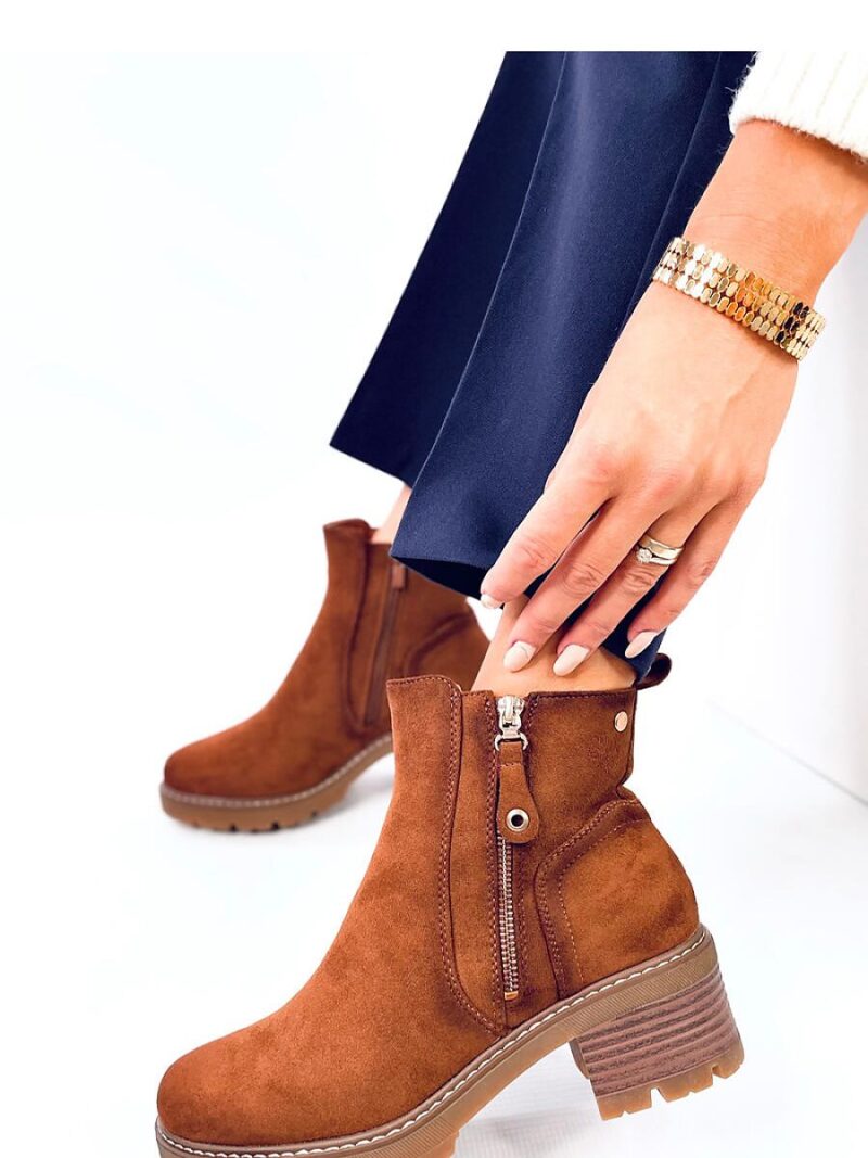 Botki na protektorze LINEA BROWN - Inello - obrazek 2