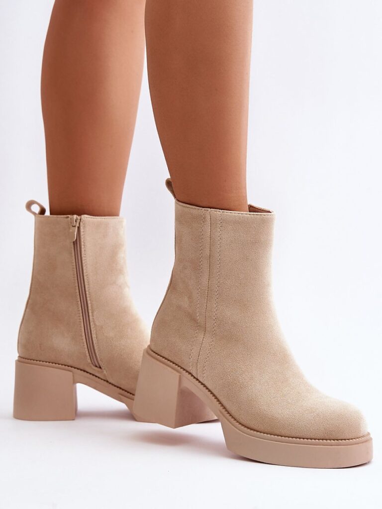 Botki Model Meriluna YK39P Light Beige - Step in style