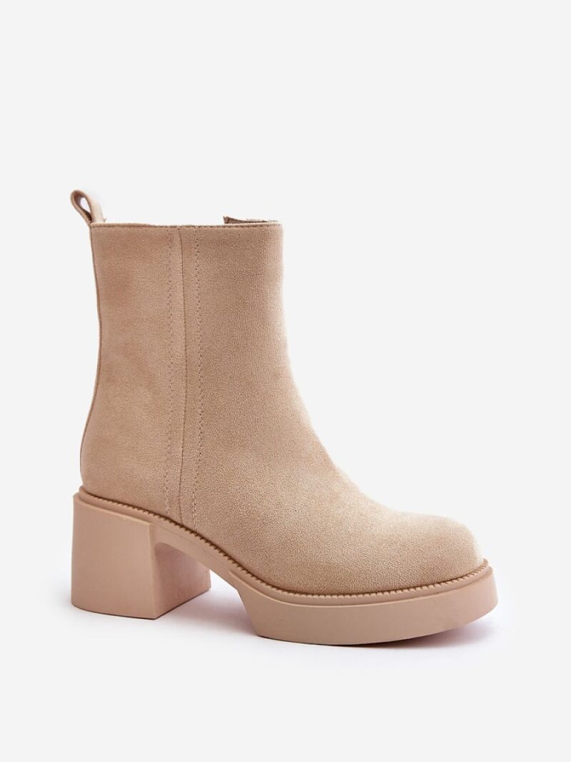 Botki Model Meriluna YK39P Light Beige - Step in style - obrazek 2