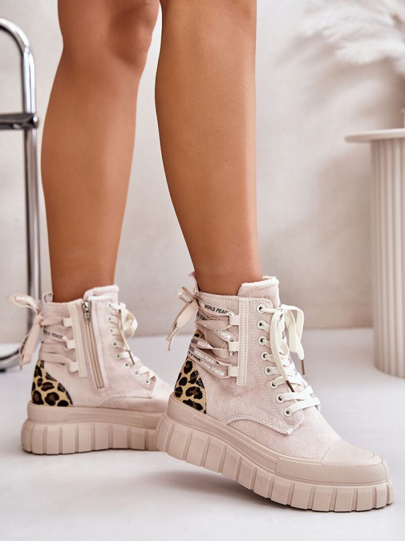 Botki Model Edidda 24BT26-7378 Light Beige - Step in style - obrazek 3
