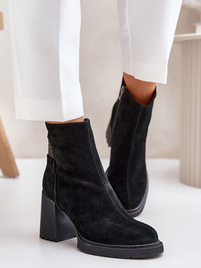 Botki Model DA CR42-106 Black - Step in style
